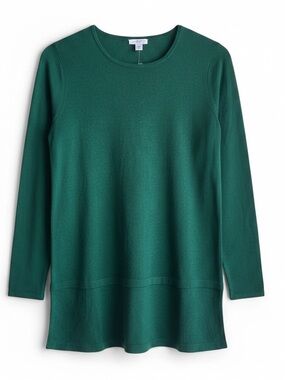 J. Jill Talia Washable Merino Wool Lightweight Tunic Sweater Balsam Size XS NEW